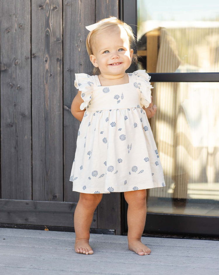 rylee + cru mariposa dress in seashells kids Little