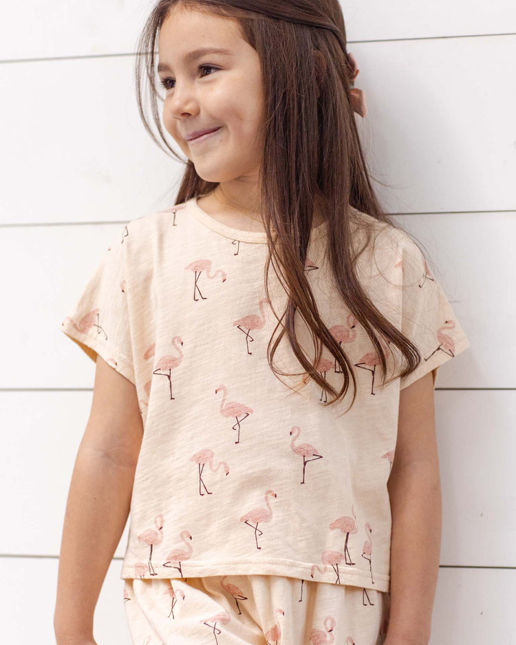 rylee + cru raegan set in flamingo kids Little