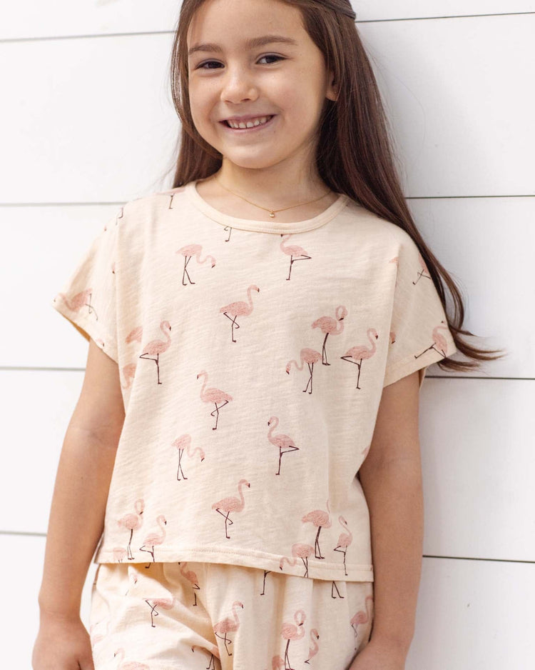 rylee + cru raegan set in flamingo kids Little