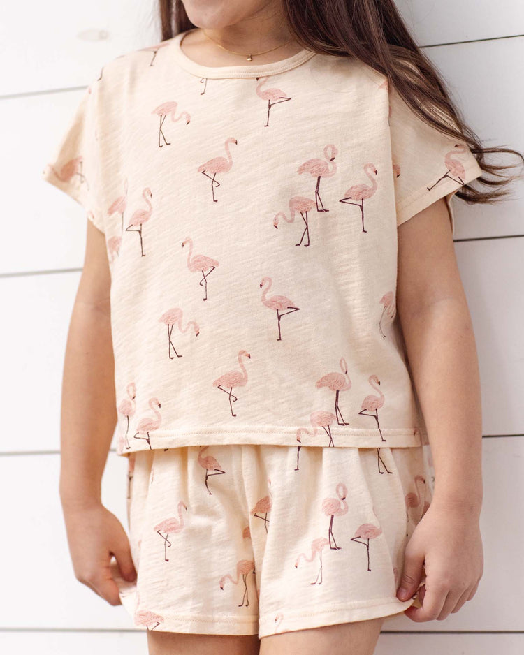 rylee + cru raegan set in flamingo kids Little