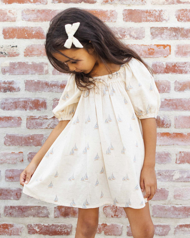 Little rylee + cru kids sabrina mini dress in sail
