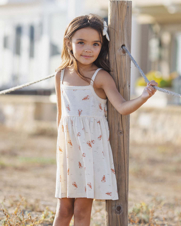 Little rylee + cru kids lea dress in lobsters