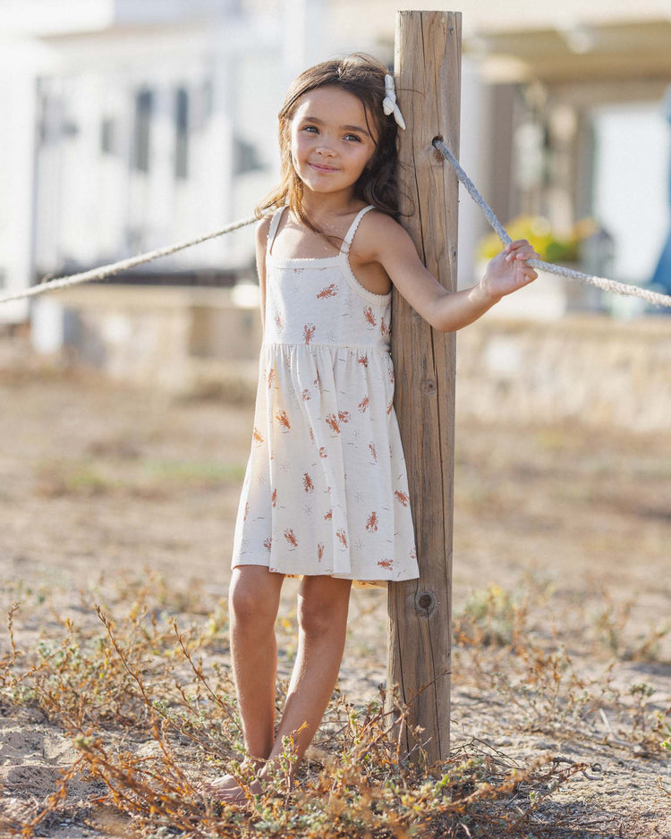 Little rylee + cru kids lea dress in lobsters