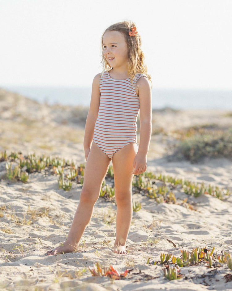Little rylee + cru kids moxie one-piece in americana stripe
