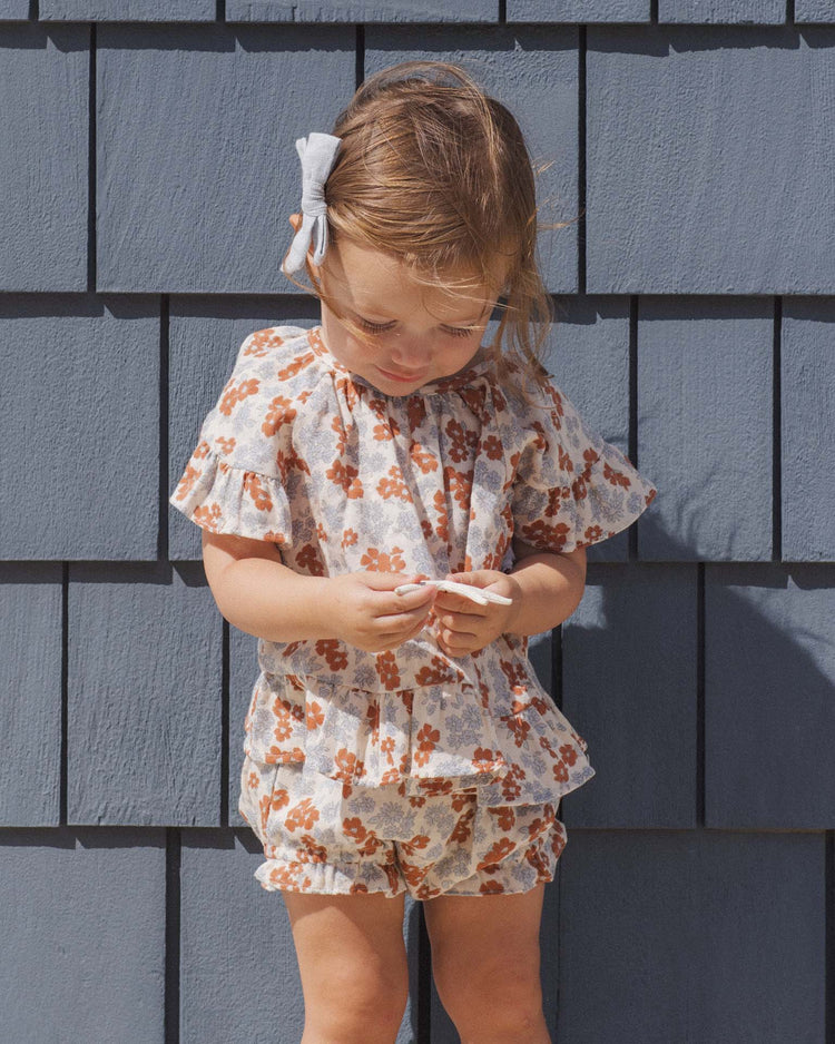 Little rylee + cru kids butterfly top & bloomer set in americana floral
