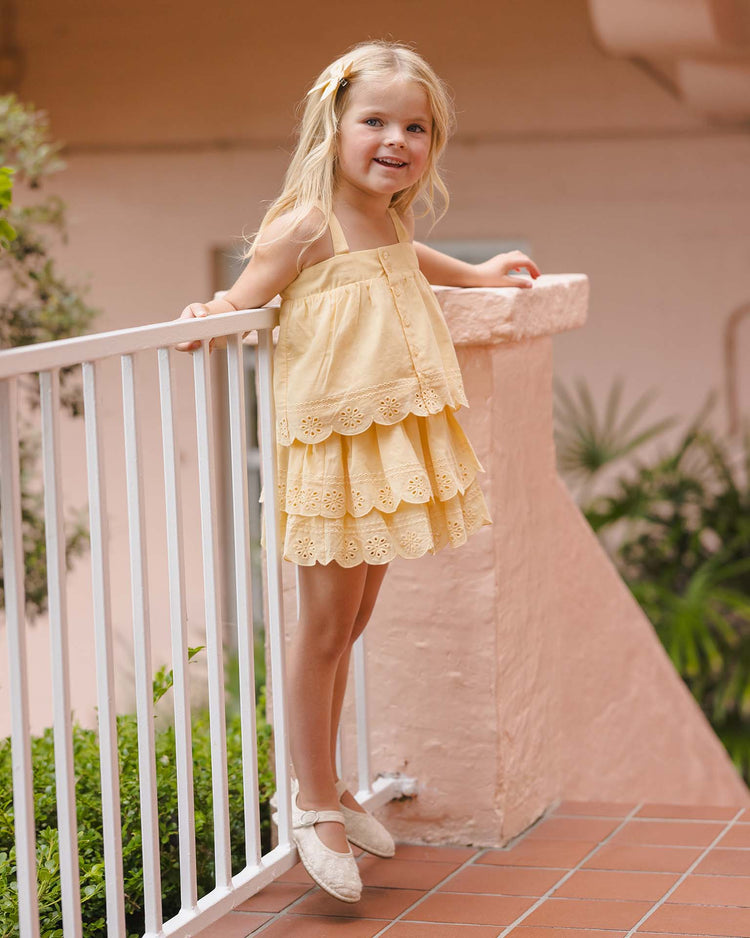 rylee + cru swing top in lemon kids Little