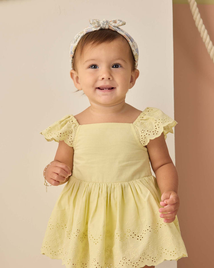 rylee + cru remi romper in citron baby Little