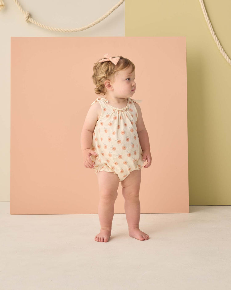 rylee + cru shoulder tie bubble in peaches kids Little