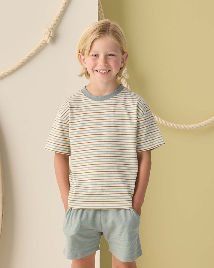 rylee + cru sam short in sea green kids Little