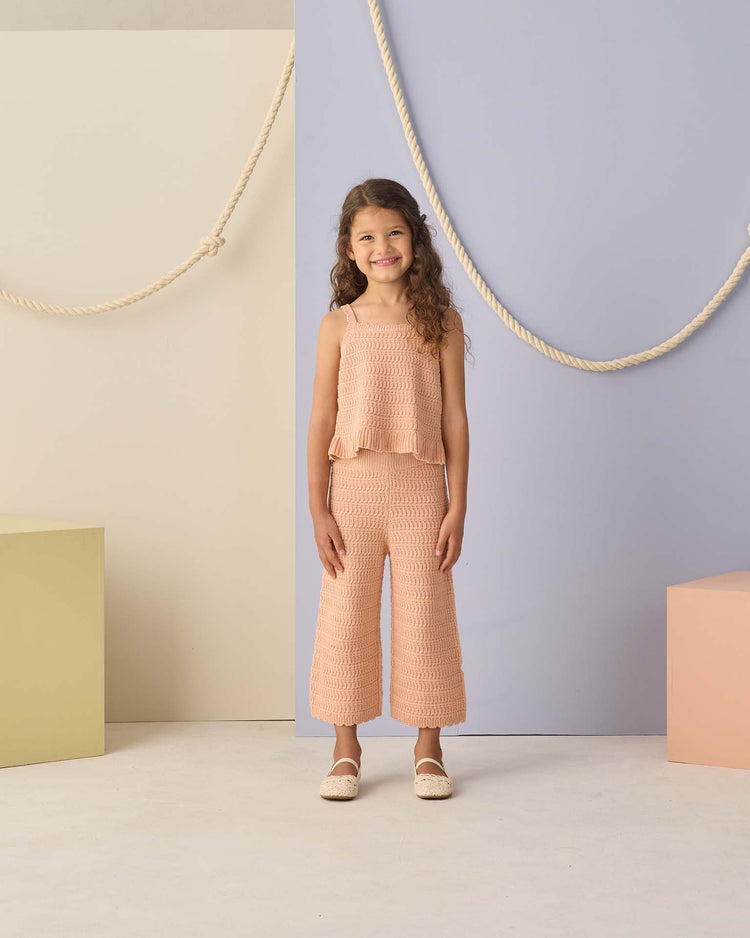 rylee + cru mari knit set in melon kids Little