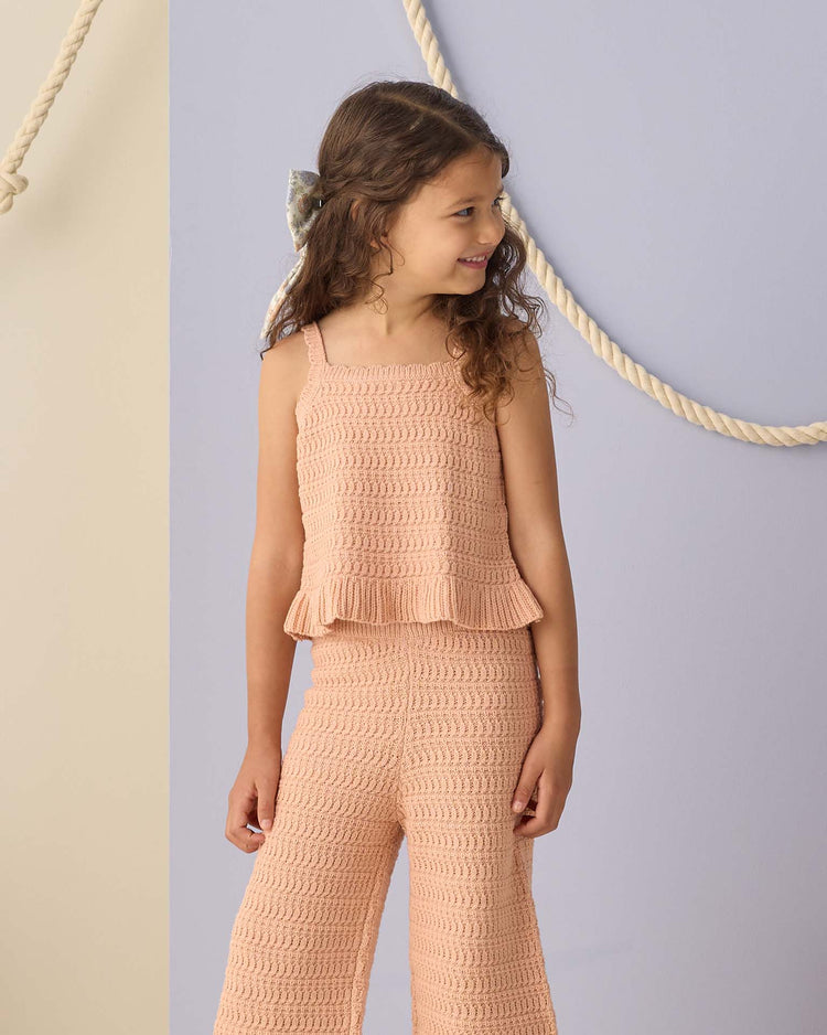 rylee + cru mari knit set in melon kids Little