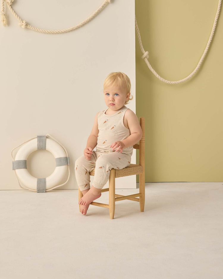 rylee + cru mills jumpsuit in pelican kids Little