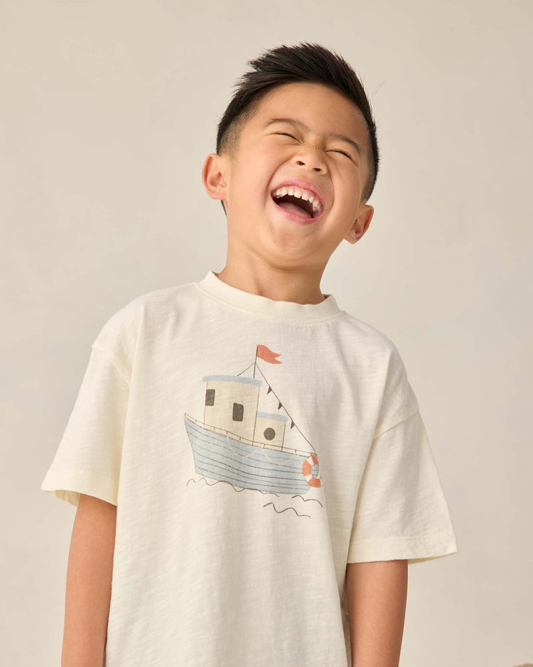 Little rylee + cru kids relaxed tee in tug boat