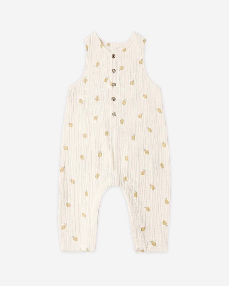 rylee + cru button jumpsuit in pineapple kids Little