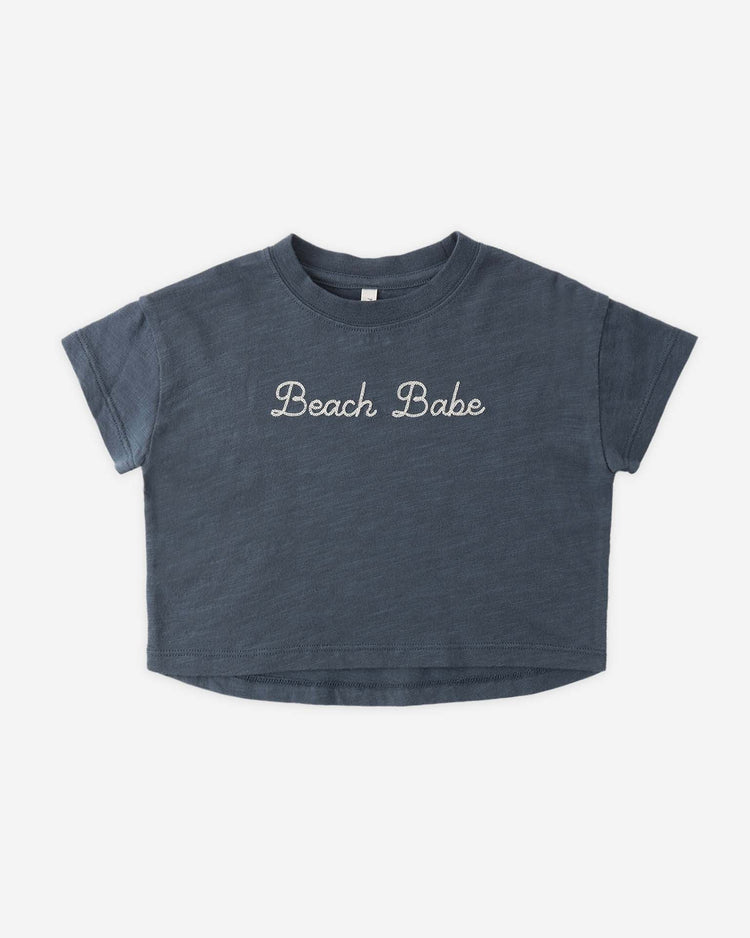 Little rylee + cru kids boxy tee in beach babe