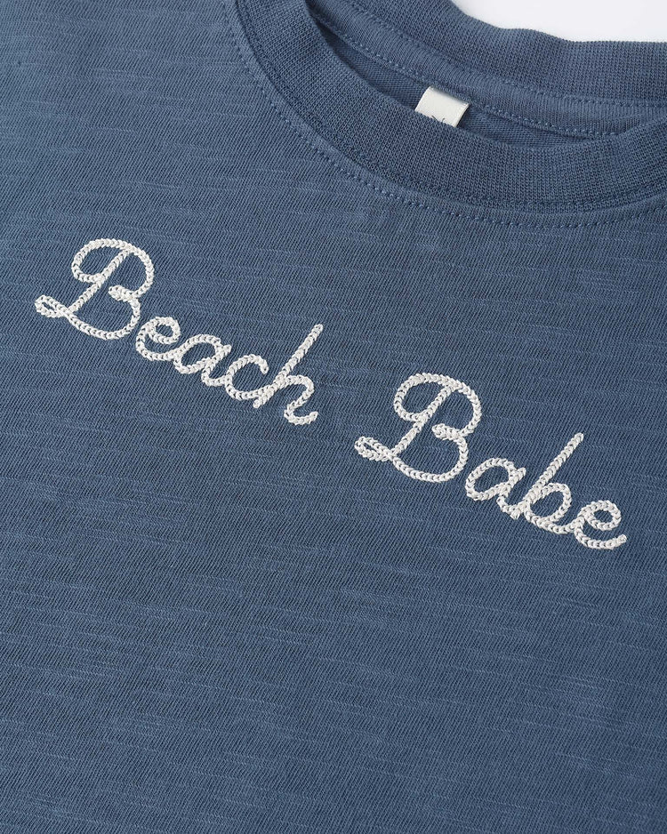 Little rylee + cru kids boxy tee in beach babe