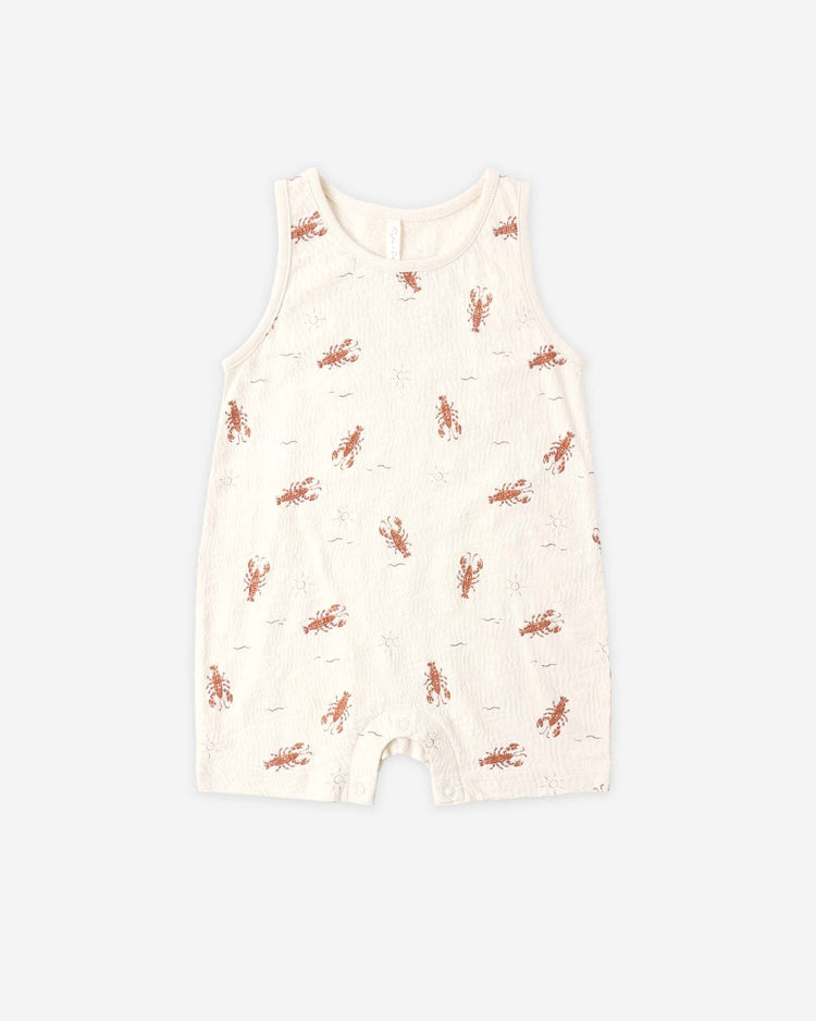 Little rylee + cru kids sleeveless one-piece in lobster