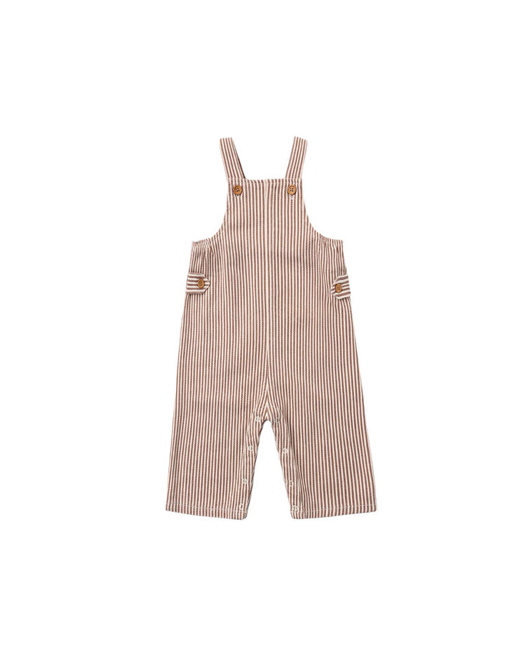 archie overall in clay stripe