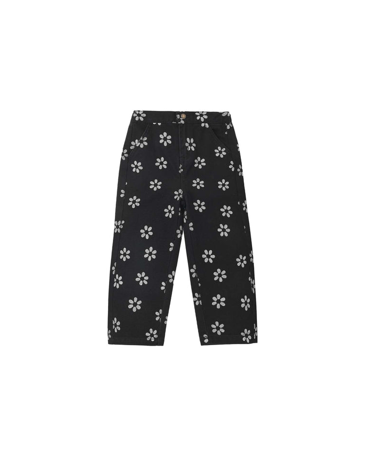 dove pant in black daisy