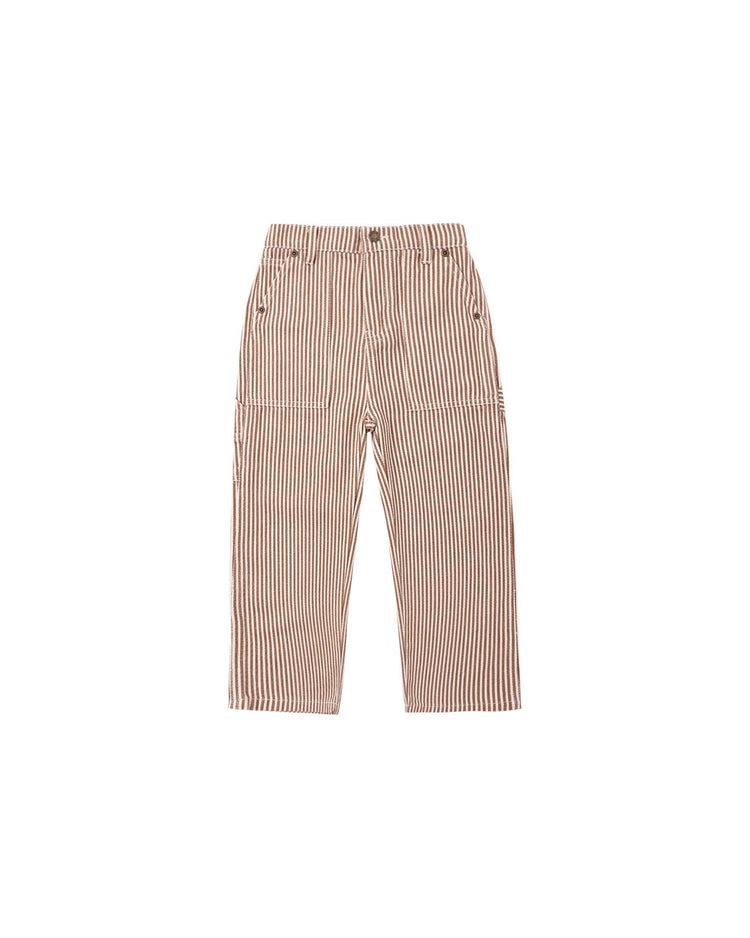 utility pant in clay stripe