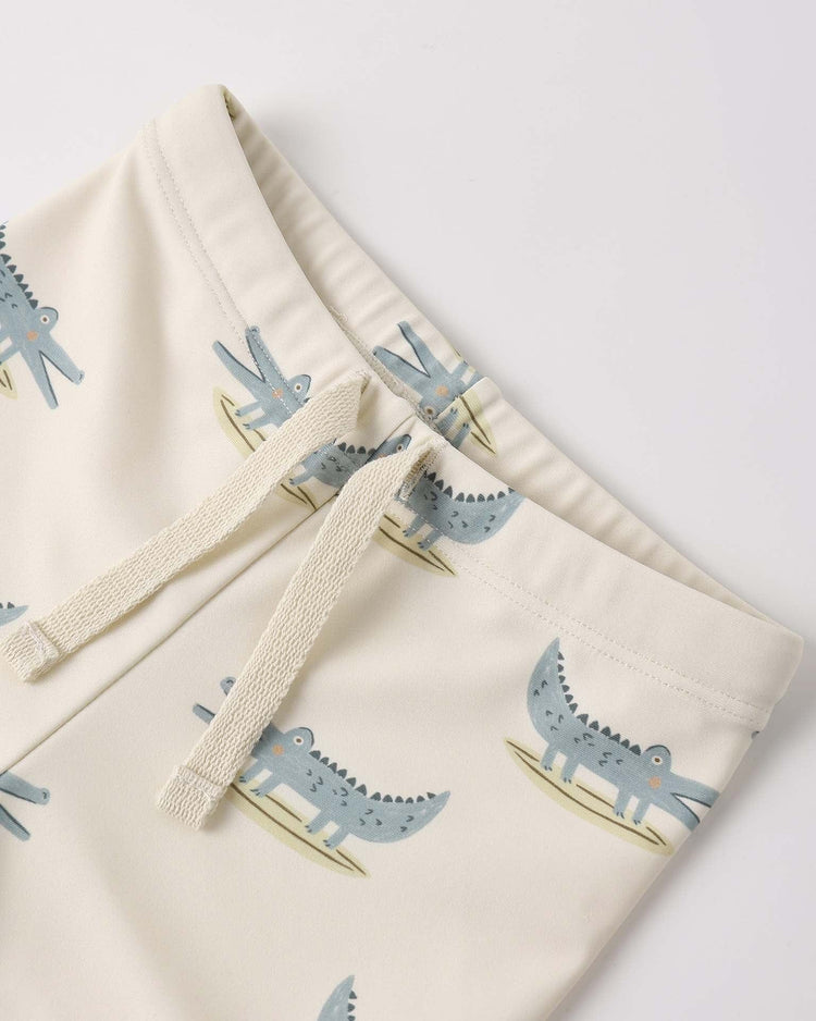 rylee + cru boys rashguard set in alligators baby Little