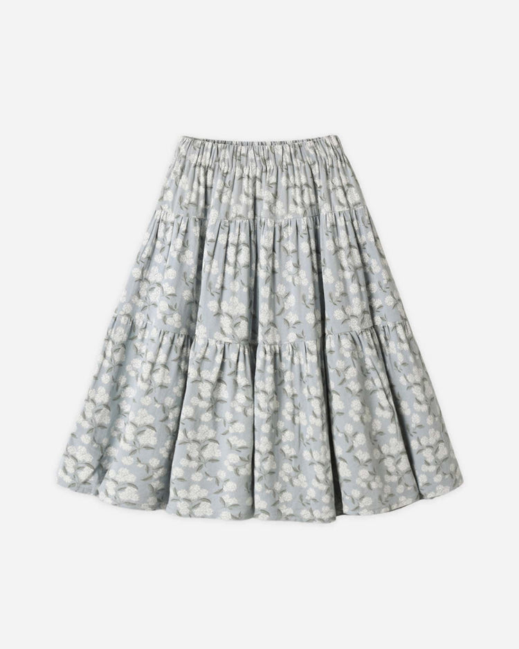 Little rylee + cru kids tiered midi skirt in hydrangea