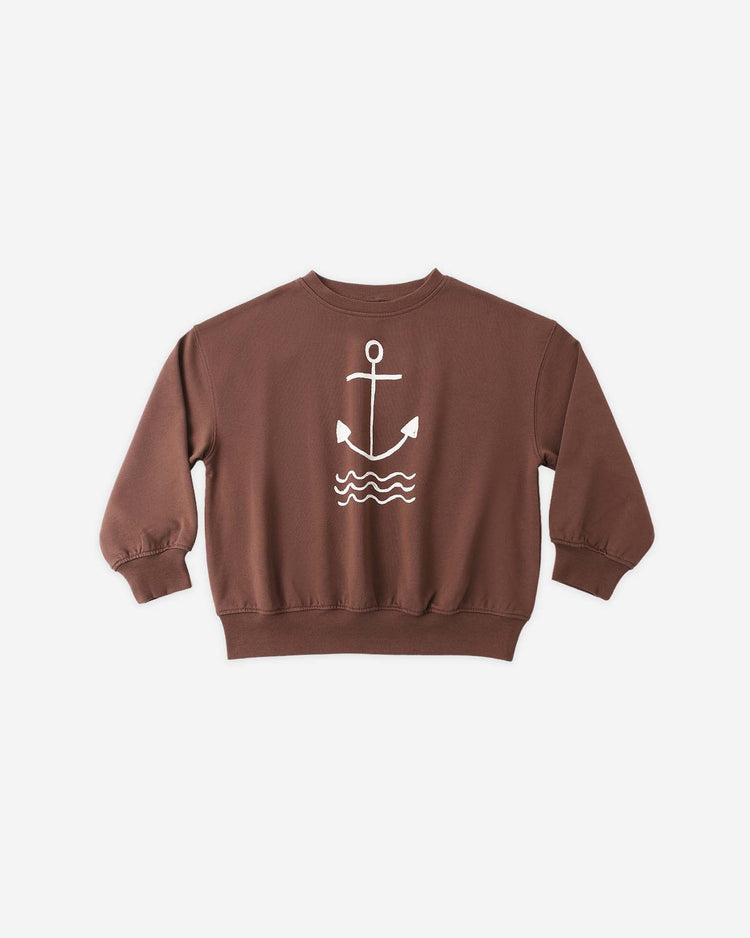rylee + cru relaxed sweatshirt in anchor kids Little