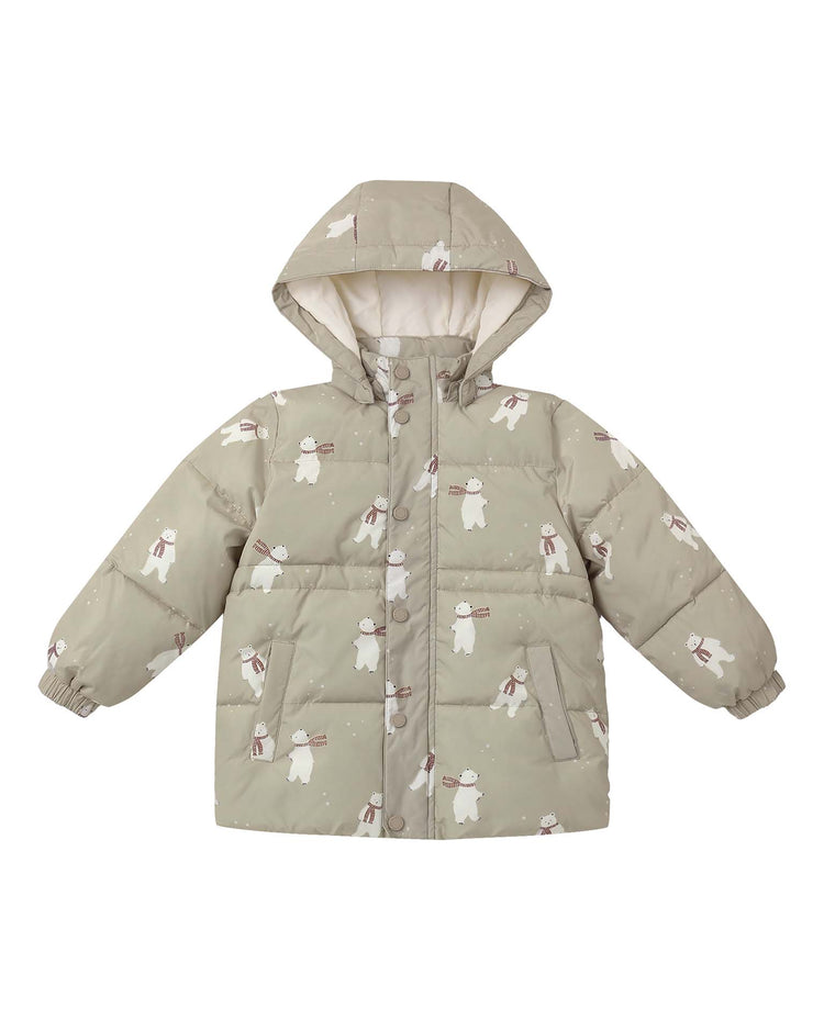 puffer jacket in polar bears
