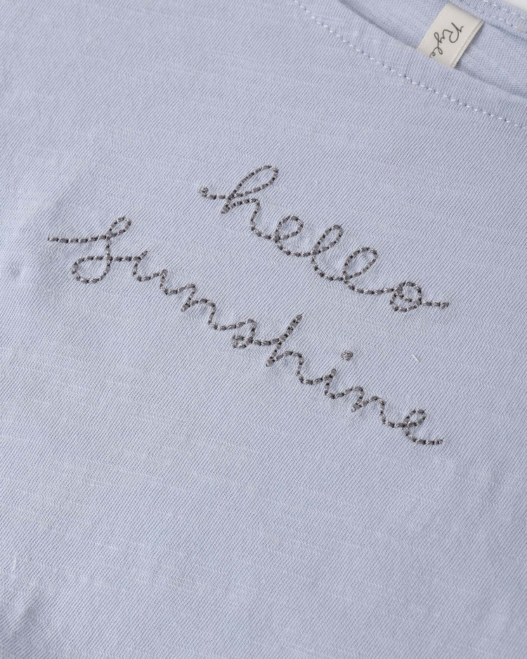rylee + cru cropped cinch tee in hello sunshine kids Little