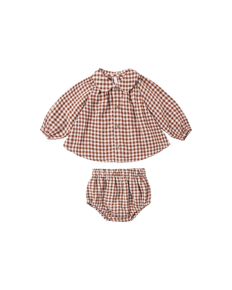 nellie set in brick check