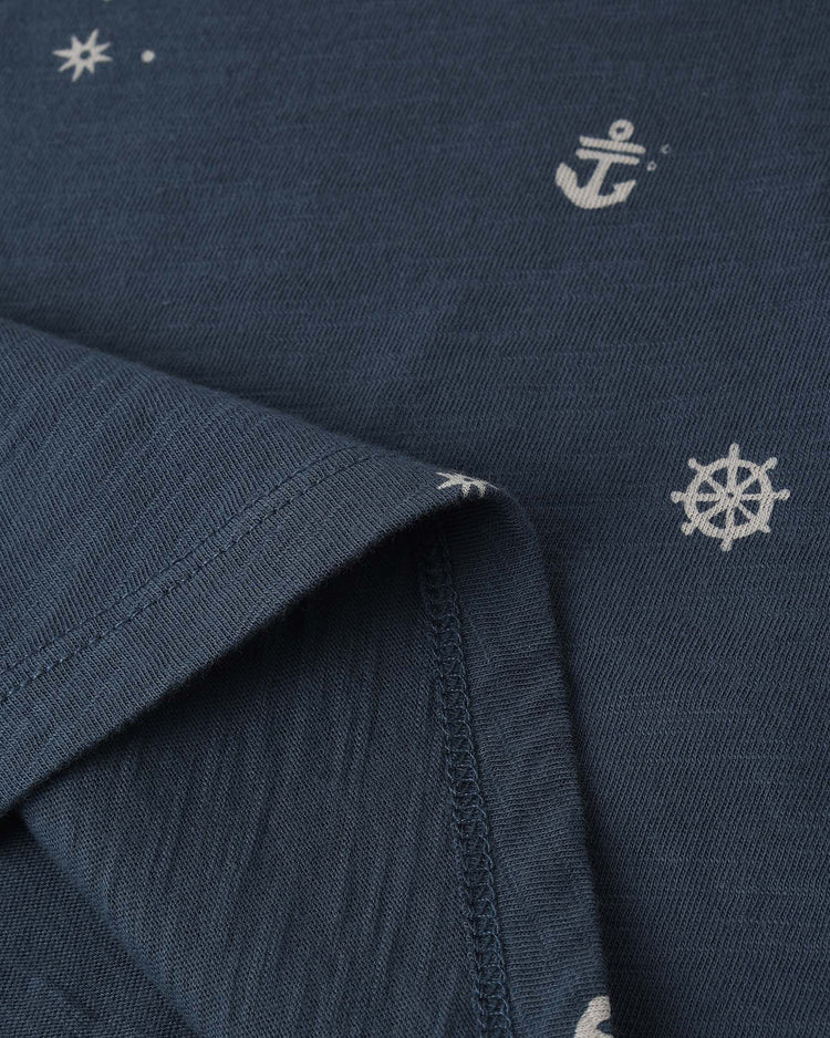 Little rylee + cru kids tank + slouch pant set in maritime