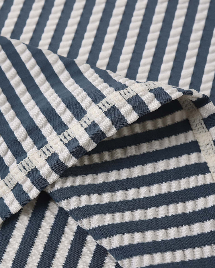 Little rylee + cru kids maryn rashguard set in navy stripe