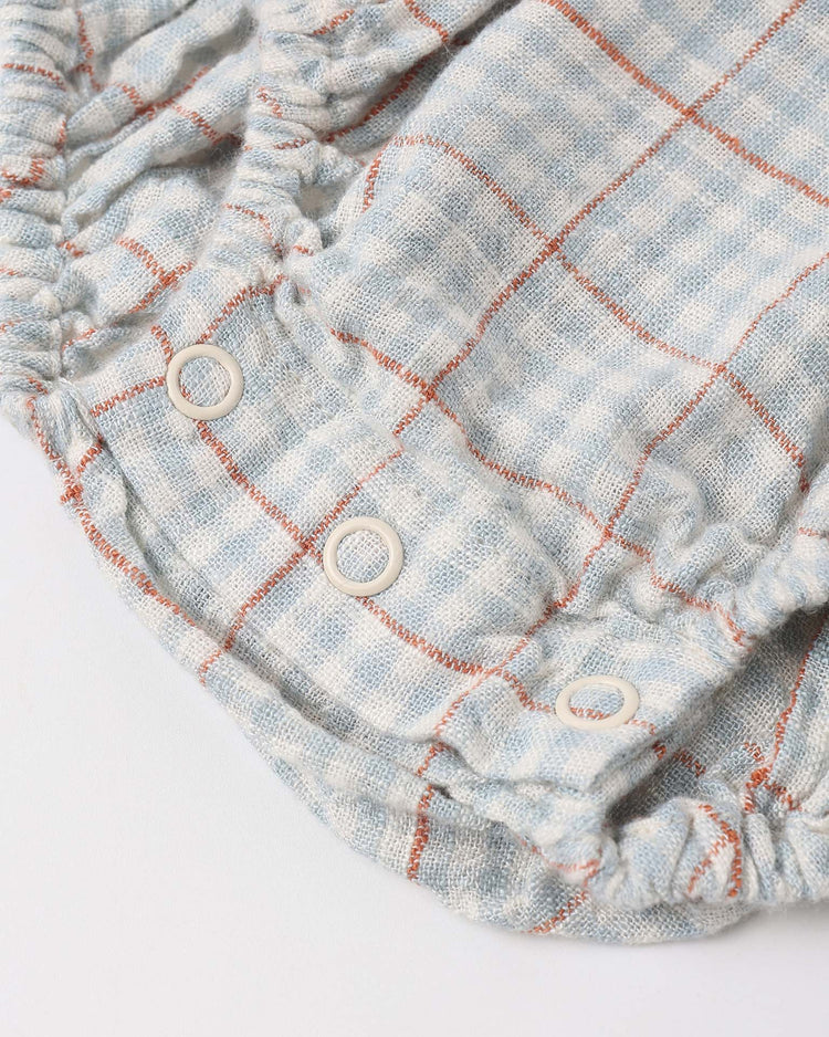 Little rylee + cru kids kalea romper in light blue plaid