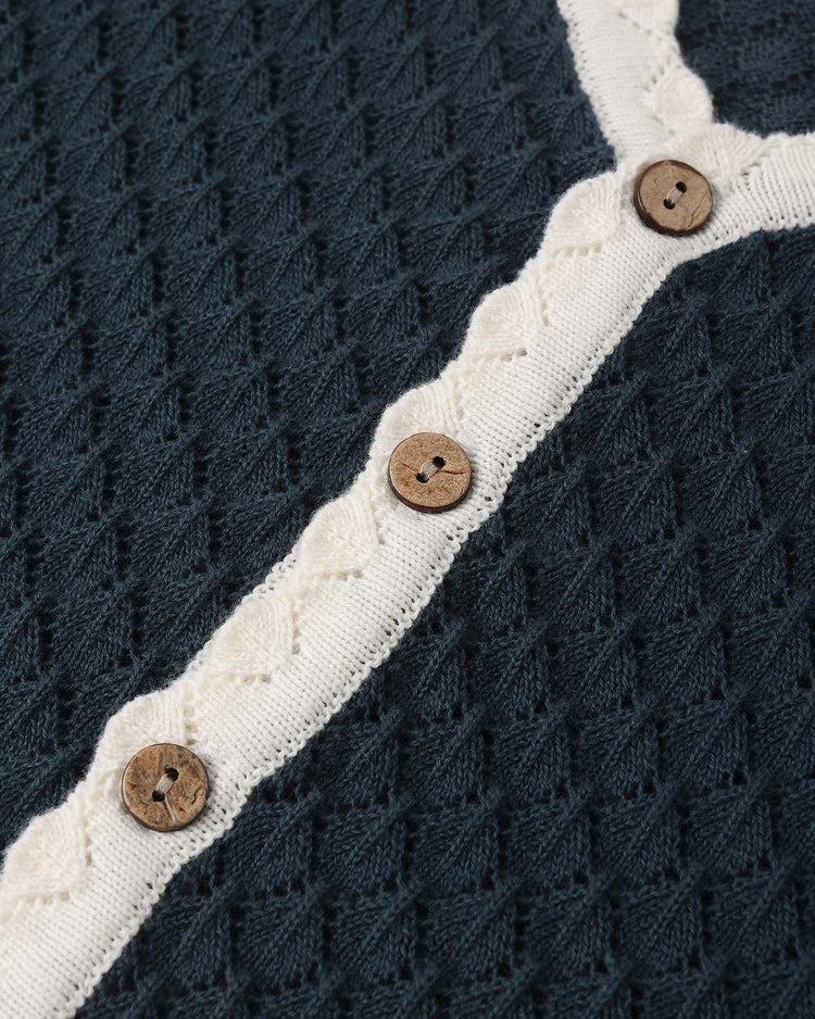 Little rylee + cru kids ella cardigan in navy