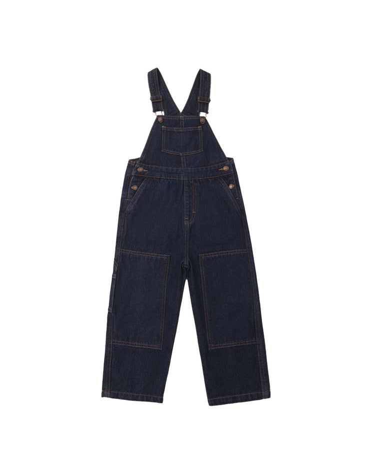 utility overall in dark indigo