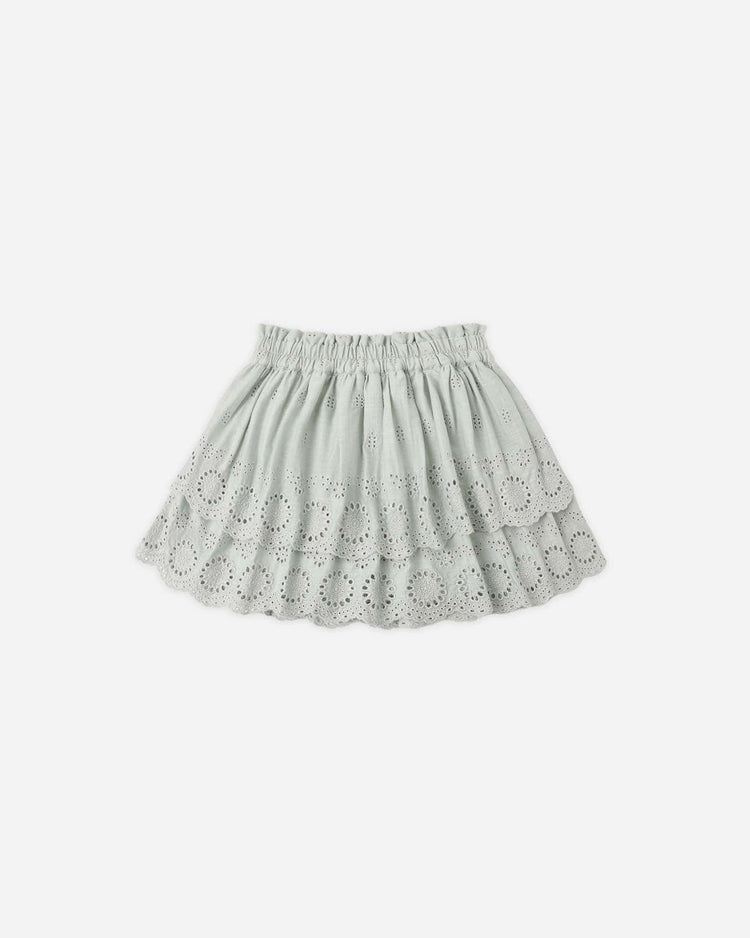 rylee + cru rose mini skirt in seafoam kids Little