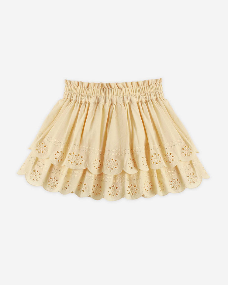 rylee + cru rose mini skirt in lemon kids Little