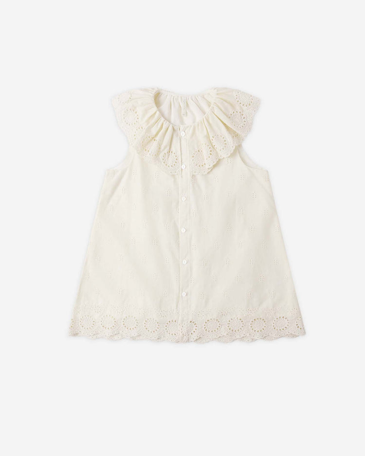 rylee + cru marina dress in ivory kids Little