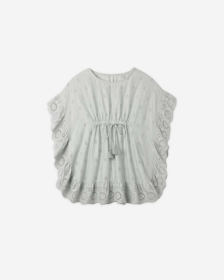 rylee + cru kaftan cover up in seafoam kids Little