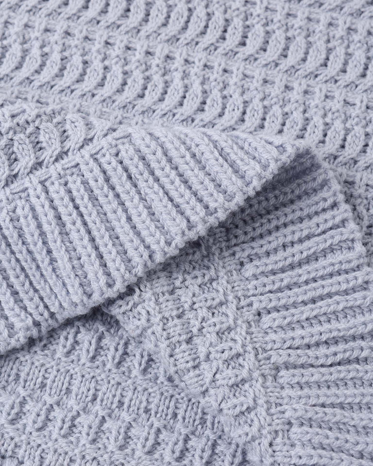 rylee + cru mari knit set in periwinkle kids Little