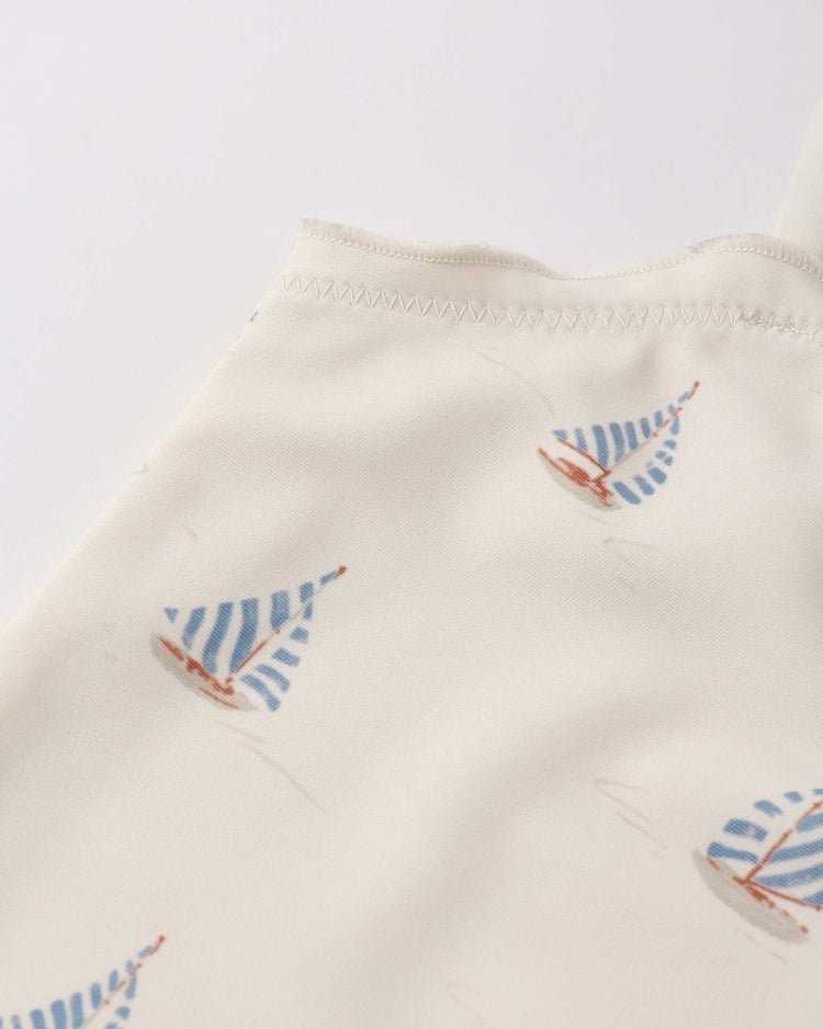 Little rylee + cru kids tori one-piece in sail
