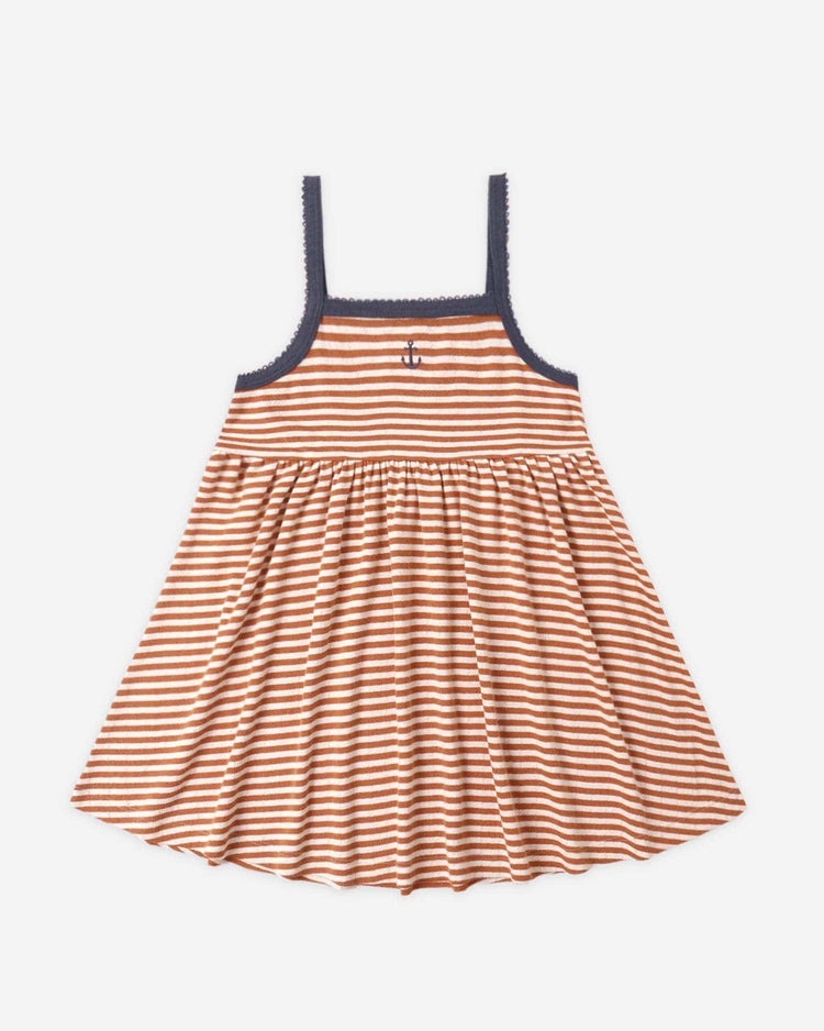 Little rylee + cru kids lea dress in poppy stripe