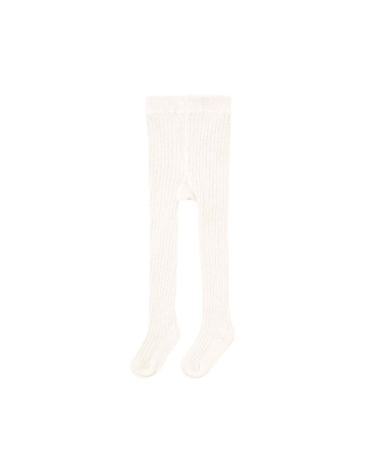 ribbed tights in natural