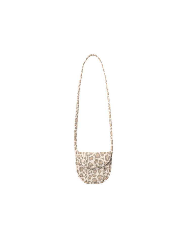 quilted purse in leopard
