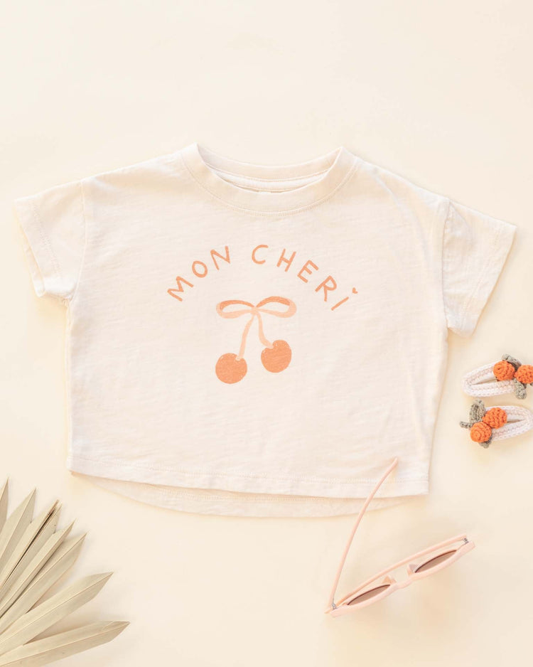 rylee + cru boxy tee in mon cheri kids Little