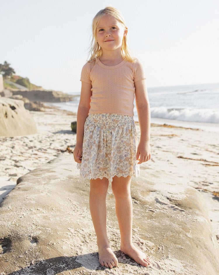 rylee + cru pointelle tee in melon kids Little