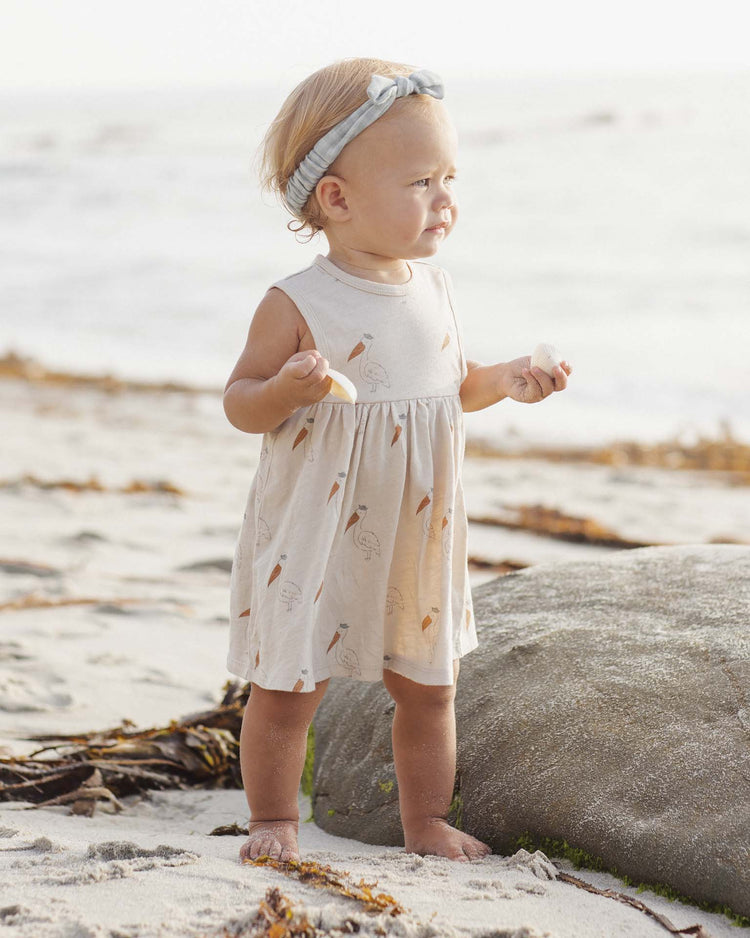 rylee + cru layla dress in pelican kids Little