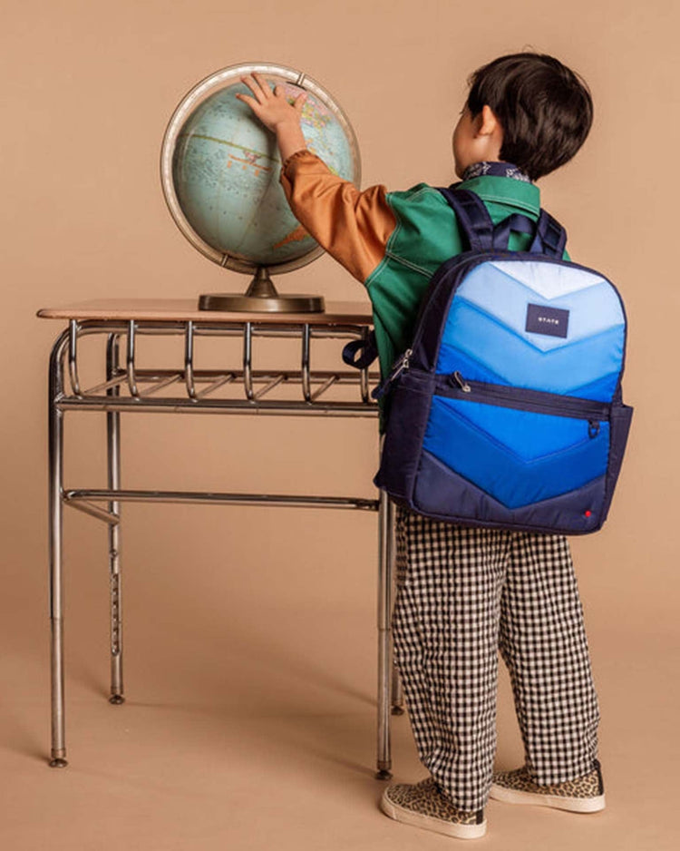 state bags kane kids backpack in blue chevron accessories Little
