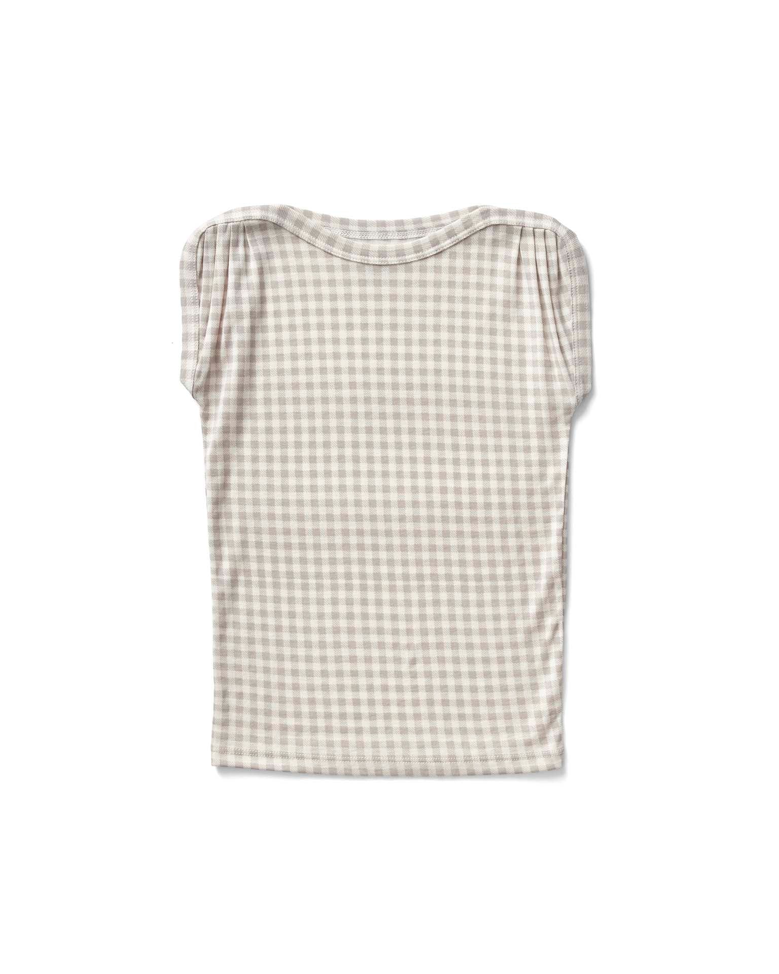 【2024A/W新作★送料無料】 ploom soor sundae Little at cloud print, gingham in tee トップス