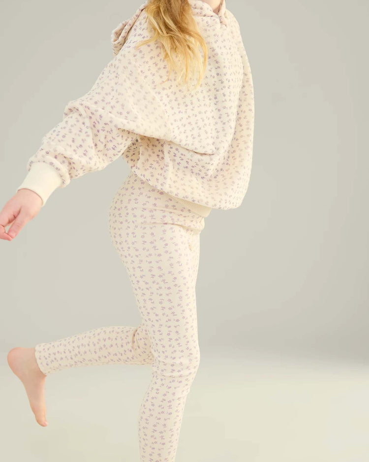 soor ploom stretch legging in chicweed print, pansy kids Little
